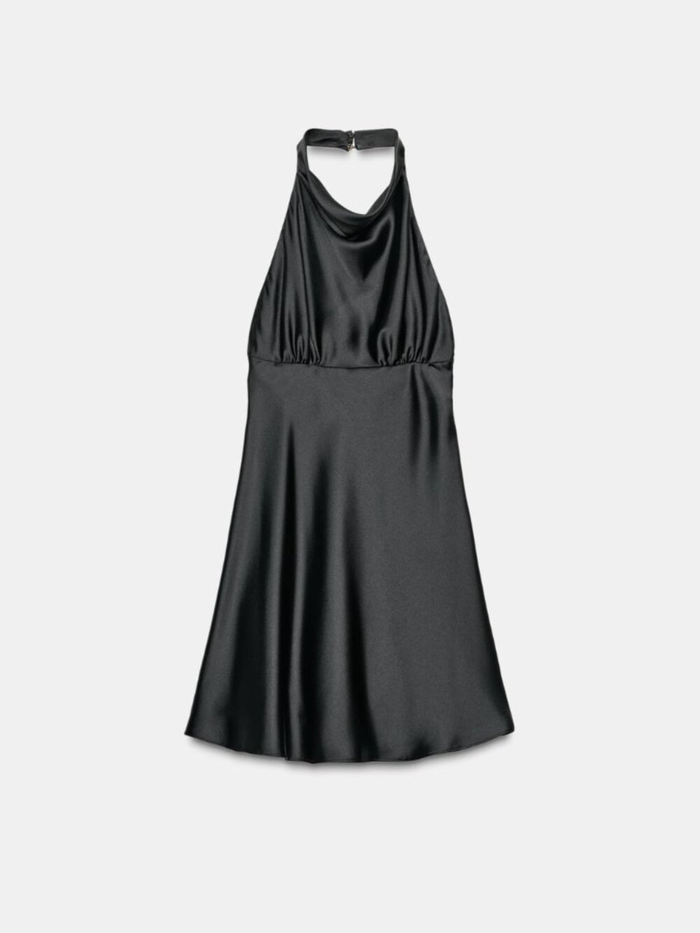 Zara Satin Mini Dress | Black | NWT | Size XS - Picture 6 of 13